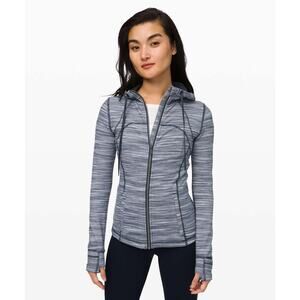 Lululemon Hooded Define Jacket Nulu Mini Space Dye Herringbone Heathered - 6
